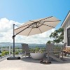 PURPLE LEAF 11 Feet Patio Umbrella Outdoor Cantilever Round Umbrella Aluminum Offset Umbrella with 360-degree Rotation for Garden Pool Patio - 2 of 4