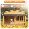 Large Wooden Dog House - 2 of 4
