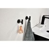 6 Pack Bathroom Towel Hooks Coat Hooks Shower Kitchen Wall Hooks, Matte Black - 3 of 4