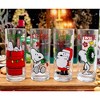 Silver Buffalo Peanuts Snoopy Holiday Fun 10-Ounce Pint Glasses | Set of 4 - 3 of 4