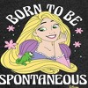 Girls' - Disney Princess - Rapunzel Born To Be Spontaneous Fitted Short Sleeve Graphic T-Shirt - 2 of 4