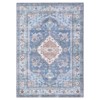 Washable Vintaged Rug Non Slip Low Pile Rug Soft Retro Throw Floor Cover Foldable Indoor Carpet for Living Room Bedroom Playroom Nursery - 4 of 4