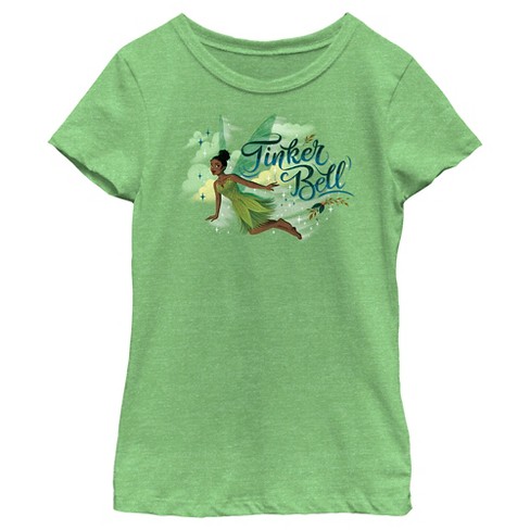 Juniors Womens Peter Pan Tinker Bell Retro T-shirt : Target