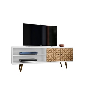 Liberty 2 Shelves and 2 Doors TV Stand for TVs up to 60" - Manhattan Comfort - 1 of 4