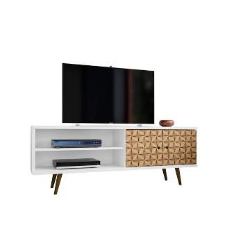 Liberty 2 Shelves and 2 Doors TV Stand for TVs up to 60" - Manhattan Comfort