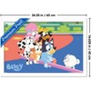Trends International Bluey (2018) - Bluey and Friends See Saw Fun Framed Wall Poster Prints - 3 of 4