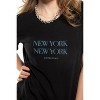 Women's "new york new york" Graphic Short Sleeve Knit Tee - ON THIS DAY - 3 of 4