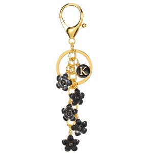 Unique Bargains  Metal Small Beautiful Personalized Flower Keychain for Handbag Purse - 1 of 4