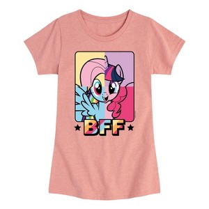 Girls' - My Little Pony - BFF Faces Fitted Short Sleeve Graphic T-Shirt - 1 of 4