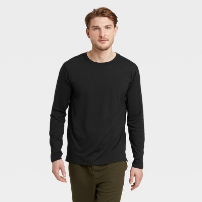 Men's Long Sleeve Performance T-Shirt - All In Motion&trade; Black L