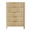 Dresser for Bedroom,Fluted 5 Drawers Dresser,45" Tall Modern Chest of Drawer,Modern Farmhouse Chest of Drawers,Wood Drawer Organizer for,Hallway - 2 of 4