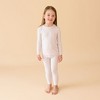 Kids Solid Ribbed - Sandy Blush Classic Pajama Set - Posh Peanut - 2 of 4