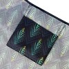 Wrapables Large & Small Foldable Nylon Reusable Shopping Grocery Bags (Set of 2), Peacock Blue - 4 of 4