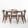 Christopher Knight Home Iriat Mid Century Modern Fabric Upholstered Wood 5 Piece Dining Set - 2 of 4