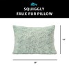 HGTV Curlicue Faux Fur Pillow Snowbound 14 x 20 inches - 4 of 4