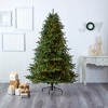 Nearly Natural 7-ft South Carolina Spruce Artificial Christmas Tree with 500 White Warm Lights and 2644 Bendable Branches - 4 of 4
