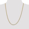Black Bow Jewelry 3mm 14K Yellow Gold Solid Lightweight Flat Curb Chain Necklace - 2 of 4