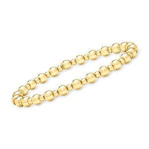 Pure Collection by Ross-Simons Italian 3-5mm 18kt Gold Vermeil Bead Stretch Bracelet - 1 of 4