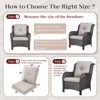 Gymojoy 22 in x 24 in Outdoor Chair Deep Seat Replacement Cushion - 3 of 4