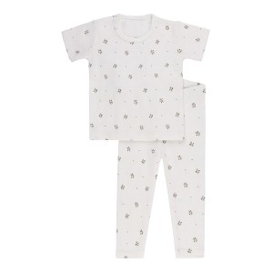 Aurora Classics- 2 Piece-Lounge Set - Kids Short Sleeve Pajama Set - Floral Print Collection - 1 of 3