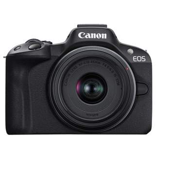 Canon EOS R50 Mirrorless Vlogging Camera (Black) w/RF-S18-45mm F4.5-6.3 is STM Lens, 24.2 MP, 4K Video, Subject Detection & Tracking, Compact,