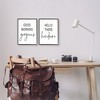 Stupell Industries Morning Gorgeous Hello Handsome Romantic Framed Giclee, 2 Pieces, each 11 x 14 - 2 of 3