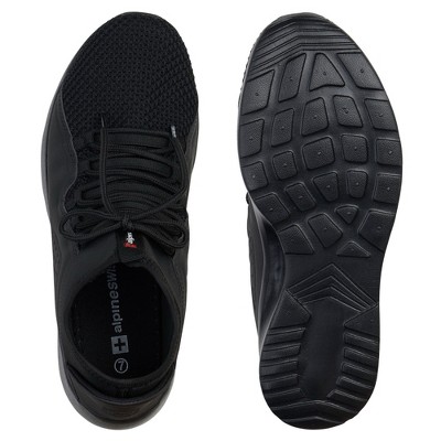 Alpine Swiss Mens Fashion Sneakers Lightweight Knit Tennis Shoes Black 7 M US — фото 4