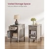 VASAGLE Side Table with Storage, End Table with USB Ports and Outlets, Charging Station, Drawer, Storage Cabinet, Magazine Rack - 4 of 4