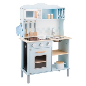 New Classic Toys Kitchenette Modern Electric Cooking, Blue - 1 of 4