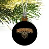 Mercer University Secondary Logo Mini Small Tiny Wood Christmas Tree Holiday Ornament - 3 of 4