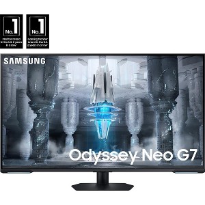 Samsung 43 inch Odyssey Neo G7 Series 4K UHD Smart Gaming Monitor 144Hz, 1ms (Black) - 1 of 4