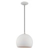 Livex Lighting Piedmont 1 - Light Pendant in  White - 2 of 4