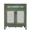 30" Antique Pattern Bathroom Vanity with Rectangle Ceramic Sink, Bathroom Vanity Cabinet with Tip-Out Tray / Flip-Out Drawer - 3 of 4