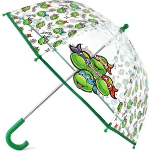 ABG Accessories Boys Clear Umbrella - TMNT Kids Umbrella Clear Rain Wear For Ages 3-10 - 1 of 4