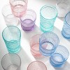 Godinger Silver Set of 4 Claro Acrylic Double Old Fashion Glasses Blush: 12oz Drinkware, Hand Wash, Pink, Hot/Cold Use - 3 of 4