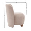 XIYUYEU Modern Low Back Accent Chair Upholstered Armless Living Room Chairs - 4 of 4