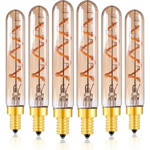 Runesay E14 LED Light Bulb Warm White T20 2W LED Filexible Filament Bulbs 2200K Vintage Light Bulb Equivalent 20W Incandescent Lamps - 1 of 4