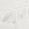 Ellis Stacey 1.5" Rod Pocket High Quality Fabric Solid Color Window Ruffled Filler Valance 54"x13" Ice Cream - 3 of 4