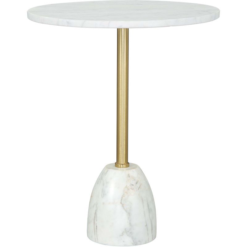 Charmayanne Side Table Marble White - ZM Home, 1 of 13