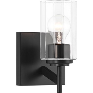 Possini Euro Design Possini Euro Evette 9 1/4" High Black Wall Sconce - 1 of 4