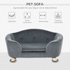 Kumasinova Small Dog Bed&Cat Sofa,Plush Pet Bed with Removable Washable Cushion,Dog Beds with Waterproof Cover for Small Dogs&Cats,Gray - 4 of 4