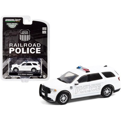 2018 Dodge Durango White "Union Pacific Railroad Police" "Hobby Exclusive" 1/64 Diecast Model Car by Greenlight