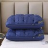 Dexmalle 100% Natural Cotton Blue Bread Pillow,Medium-Firm - 3 of 4