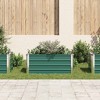 vidaXL Raised Bed Green Galvanized Steel 94.5 x 31.5 x 17.7 in Planters - 3 of 4