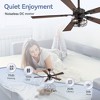 Airsurfer 48-inch Matte Black Industrial 5-Blade Ceiling Fan with Light and Remote - 4 of 4