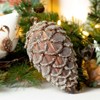 7"H & 6"H Sullivans Christmas Sparkling Pinecone Ornaments Set of 2  Brown - 3 of 4