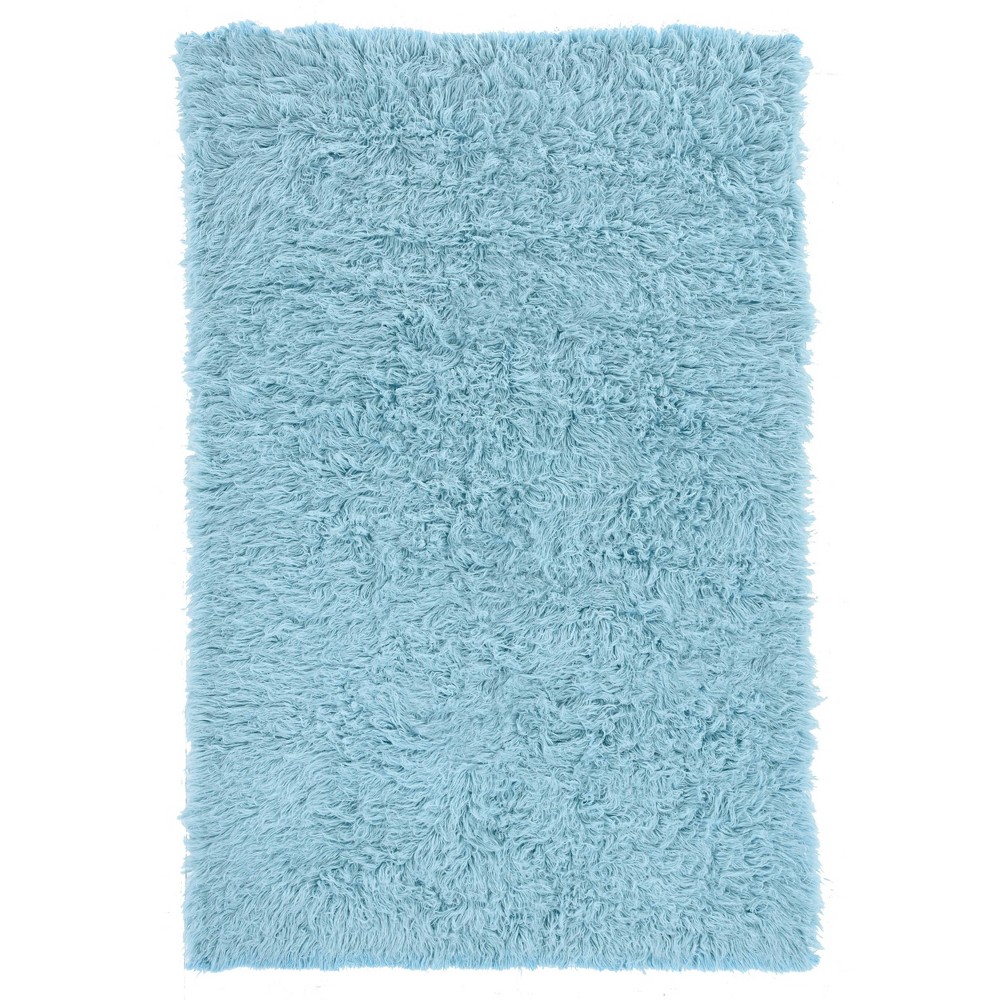 8'x10' New Flokati Area Rug Light Blue - Linon