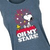 Women's - Peanuts - Oh My Stars Graphic Racerback Tank - 2 of 4