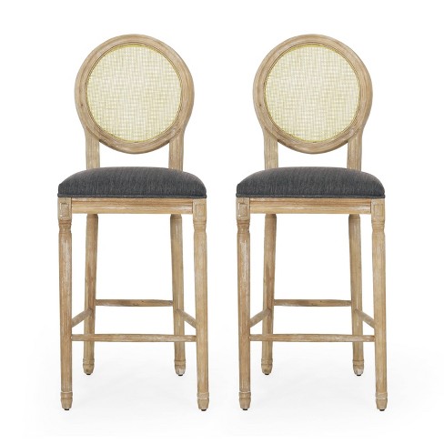 Set Of 2 Bidwell Modern Wood Barstool - Christopher Knight Home : Target