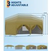 10x20 FT Pop Up Canopy Tent Outdoor Canopy, Heavy Duty Instant Tent With 6 Removable Sidewalls - 4 of 4